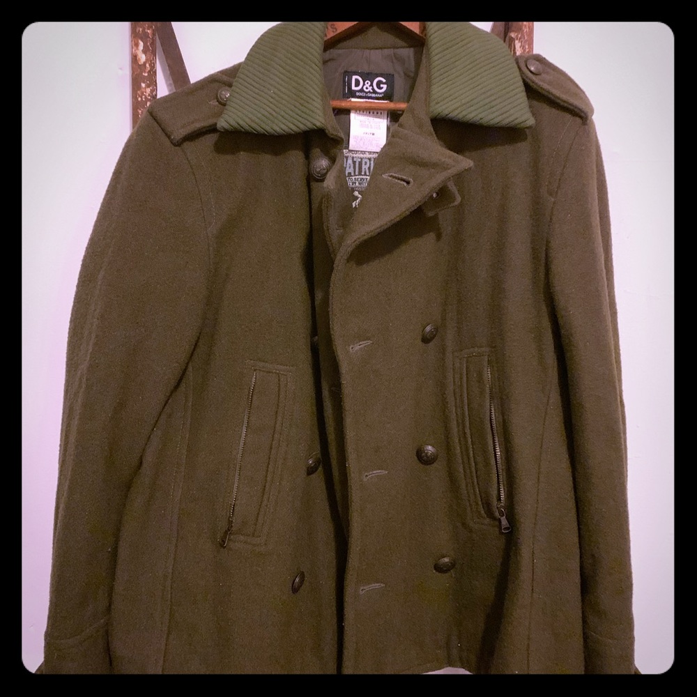 Dolce and Gabbana Military Pea Coat